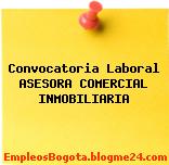 Convocatoria Laboral ASESORA COMERCIAL INMOBILIARIA