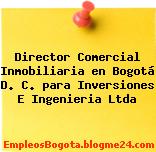 Director Comercial Inmobiliaria en Bogotá D. C. para Inversiones E Ingenieria Ltda