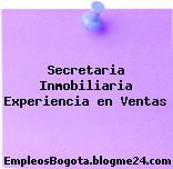 Secretaria Inmobiliaria Experiencia en Ventas