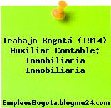 Trabajo Bogotá (I914) Auxiliar Contable: Inmobiliaria Inmobiliaria