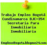 Trabajo Empleo Bogotá Cundinamarca BJC-354 Secretaria Para Inmobiliaria Inmobiliaria