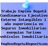 Trabajo Empleo Bogotá Cundinamarca Ejecutivo Externo Intangibles 1 año experiencia en Seguros Inmobiliarias exequias Turismo vehículos Inmobiliaria