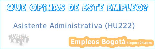 Asistente Administrativa (HU222)
