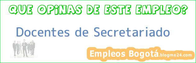 Docentes de Secretariado