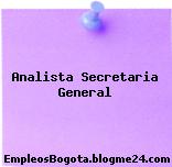 Analista Secretaria General