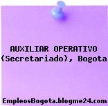 AUXILIAR OPERATIVO (Secretariado), Bogota