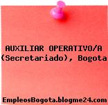 AUXILIAR OPERATIVO/A (Secretariado), Bogota