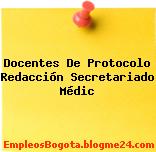 Docentes De Protocolo Redacción Secretariado Médic