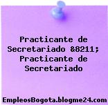 Practicante de Secretariado &8211; Practicante de Secretariado