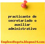 practicante de secretariado o auxiliar administrativo