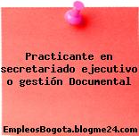 Practicante en secretariado ejecutivo o gestión Documental