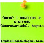 (QR45) | AUXILIAR DE SISTEMAS (Secretariado), Bogota