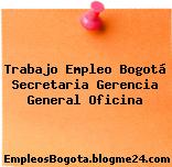 Trabajo Empleo Bogotá Secretaria Gerencia General Oficina