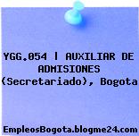 YGG.054 | AUXILIAR DE ADMISIONES (Secretariado), Bogota