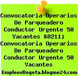 Convocatoria Operarios De Parqueadero Conductor Urgente 50 Vacantes &8211; Convocatoria Operarios De Parqueadero Conductor Urgente 50 Vacantes