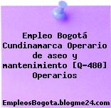 Empleo Bogotá Cundinamarca Operario de aseo y mantenimiento [Q-480] Operarios