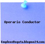 Operario Conductor