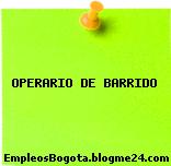 OPERARIO DE BARRIDO