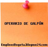 OPERARIO DE GALPÓN