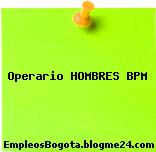 Operario HOMBRES BPM