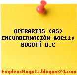 OPERARIOS (AS) ENCUADERNACIÓN &8211; BOGOTÁ D.C