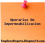 Operarios De Impermeabilizacion