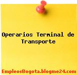 Operarios Terminal de Transporte