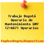 Trabajo Bogotá Operario de Mantenimiento GNV (Z-667) Operarios