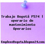 Trabajo Bogotá P574 | operario de mantenimiento Operarios
