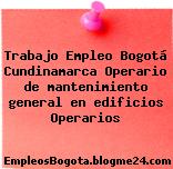 Trabajo Empleo Bogotá Cundinamarca Operario de mantenimiento general en edificios Operarios