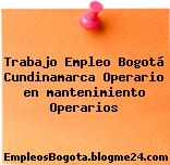 Trabajo Empleo Bogotá Cundinamarca Operario en mantenimiento Operarios