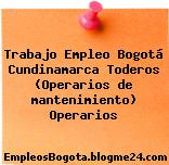 Trabajo Empleo Bogotá Cundinamarca Toderos (Operarios de mantenimiento) Operarios