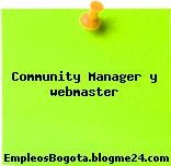 Community Manager y webmaster