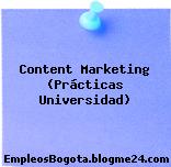 Content Marketing (Prácticas Universidad)