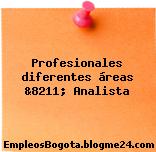 Profesionales diferentes áreas &8211; Analista