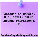 Contador en Bogotá, D.C. &8211; SALUD LABORAL PROFESIONAL IPS