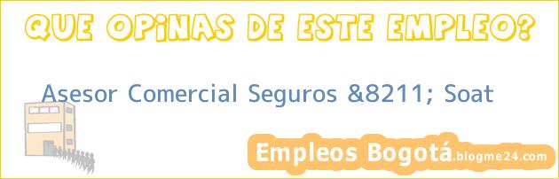 Asesor Comercial Seguros &8211; Soat