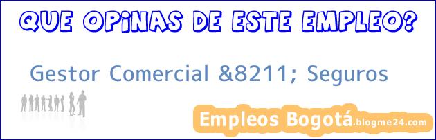 Gestor Comercial &8211; Seguros