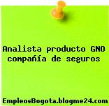 Analista producto GNO compañía de seguros