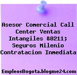 Asesor Comercial Call Center Ventas Intangiles &8211; Seguros Milenio Contratacion Inmediata