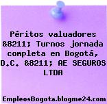 Péritos valuadores &8211; Turnos jornada completa en Bogotá, D.C. &8211; AE SEGUROS LTDA