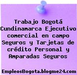Trabajo Bogotá Cundinamarca Ejecutivo comercial en campo Seguros y Tarjetas de crédito Personal y Amparadas Seguros