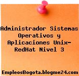 Administrador Sistemas Operativos y Aplicaciones Unix- RedHat Nivel 3