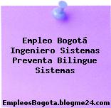 Empleo Bogotá Ingeniero Sistemas Preventa Bilingue Sistemas