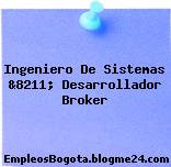 Ingeniero De Sistemas &8211; Desarrollador Broker