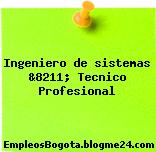 Ingeniero de sistemas &8211; Tecnico Profesional