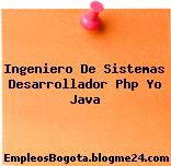 Ingeniero De Sistemas Desarrollador Php Yo Java
