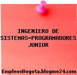 INGENIERO DE SISTEMAS-PROGRAMADORES JUNIOR