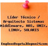 Líder Técnico / Arquitecto Sistemas Middleware, WAS, UNIX, LINUX, SOLARIS