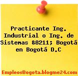 Practicante Ing. Industrial o Ing. de Sistemas &8211; Bogotá en Bogotá D.C